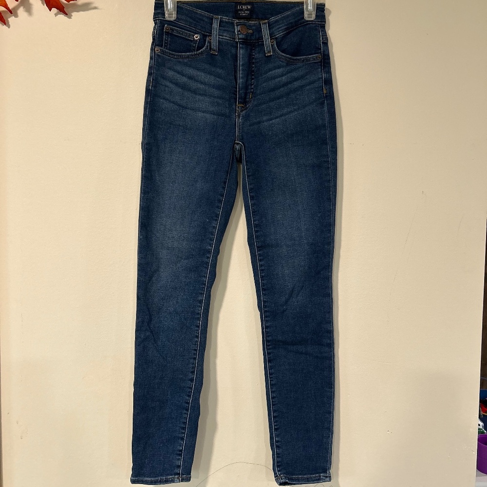🎃J. Crew High Rise Skinny Dark Wash